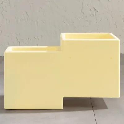 Dalya Light Yellow Wall Planters, Set of 2 - South Shore