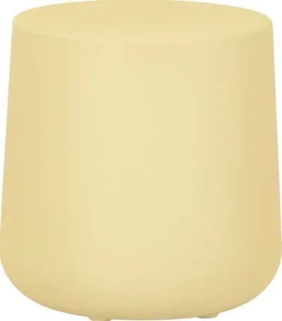 Dalya Light Yellow Round Outdoor Side Table - South Shore