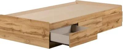 Tassio Oak Twin Storage Bed - South Shore