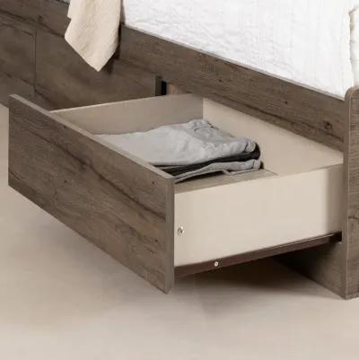 Hazen Fall Oak Twin Storage Bed with Headboard - South Shore