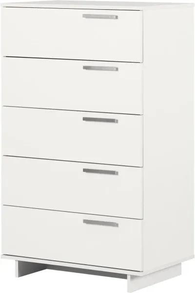 Cavalleri White 5-Drawer Chest - South Shore