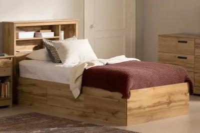 Cavalleri Oak Twin Bed and Headboard Set - South Shore