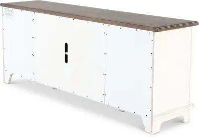 River Place 75" White-Washed TV Stand