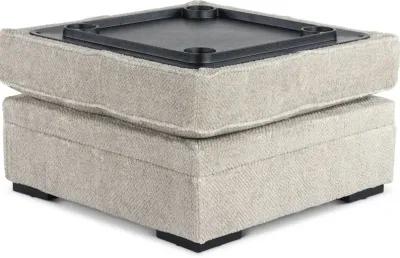 Calnita Sisal Beige Storage Ottoman