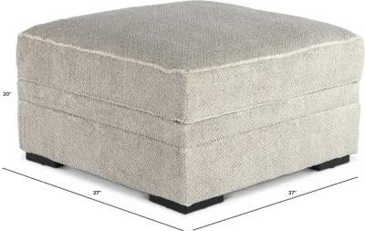 Calnita Sisal Beige Storage Ottoman