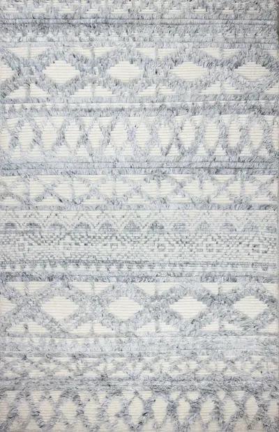 Janie Wool Hand Knotted Blue 4 x 6 Rug