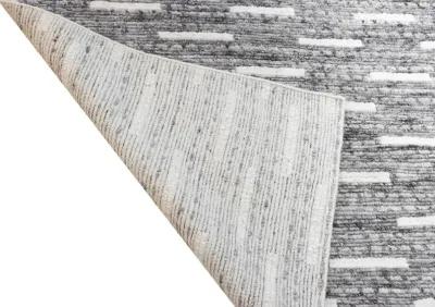 Jedediah 4 x 6 Wool Hand Knotted Gray Area Rug