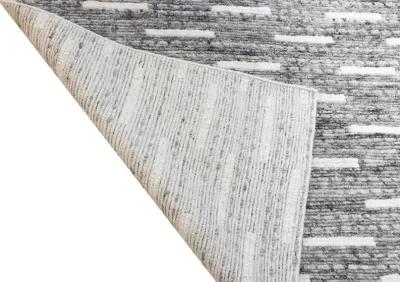 Jedediah 5 x 8 Wool Hand Knotted Gray Area Rug