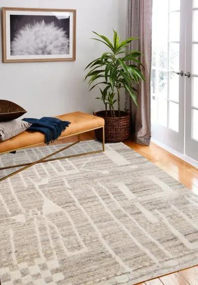 Marrakesh 5 x 8 Jasiah Cream Wool Area Rug