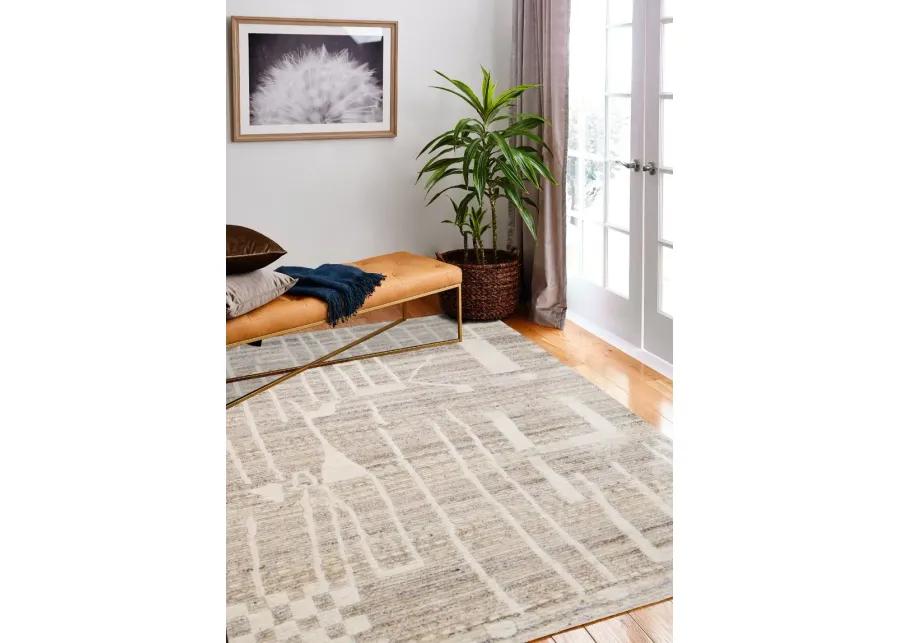 Marrakesh 5 x 8 Jasiah Cream Wool Area Rug