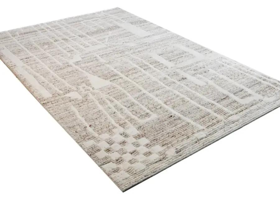 Marrakesh 5 x 8 Jasiah Cream Wool Area Rug