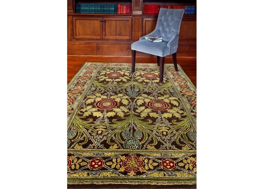 Wilshire 6 x 9 Hastings Chocolate Wool Area Rug