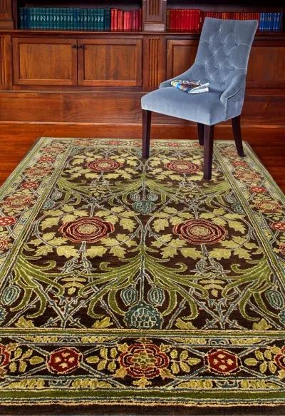 Wilshire 9 x 12 Hastings Chocolate Wool Area Rug