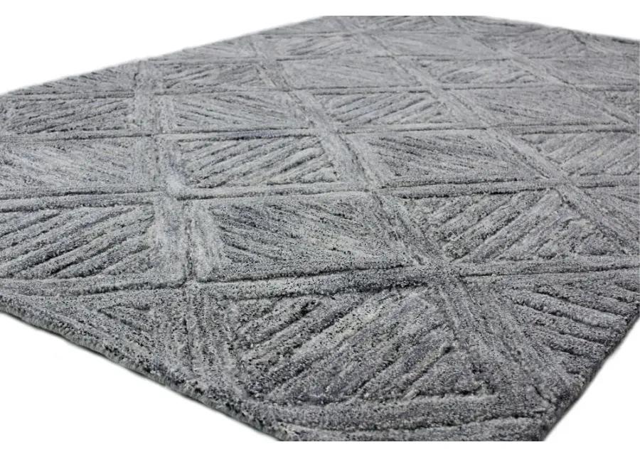 Verona 4 x 6 Nayla Gray Wool Area Rug