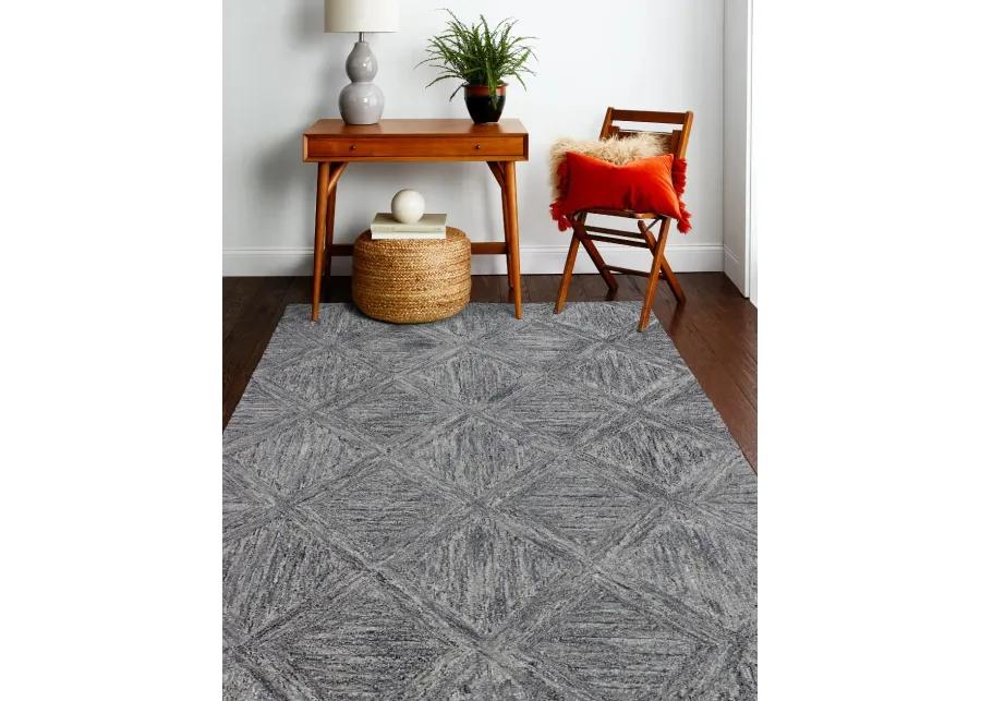 Verona 4 x 6 Nayla Gray Wool Area Rug