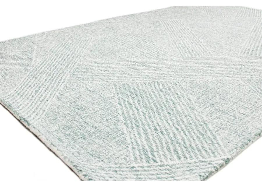 Valencia Nathanial 5 x 8 Abstract Teal Area Rug