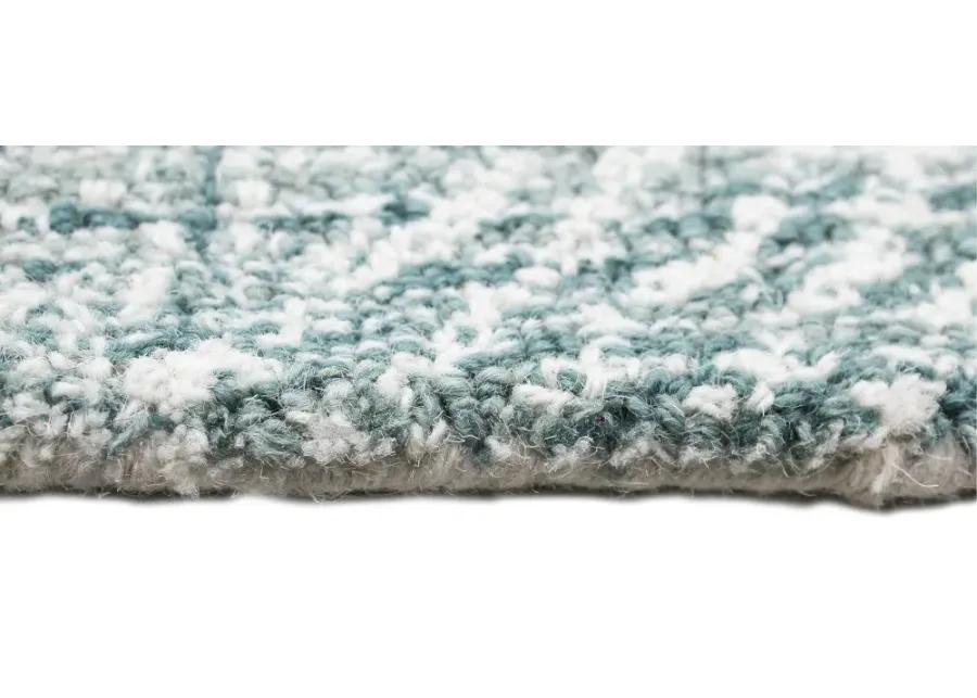 Valencia Nathanial 5 x 8 Abstract Teal Area Rug