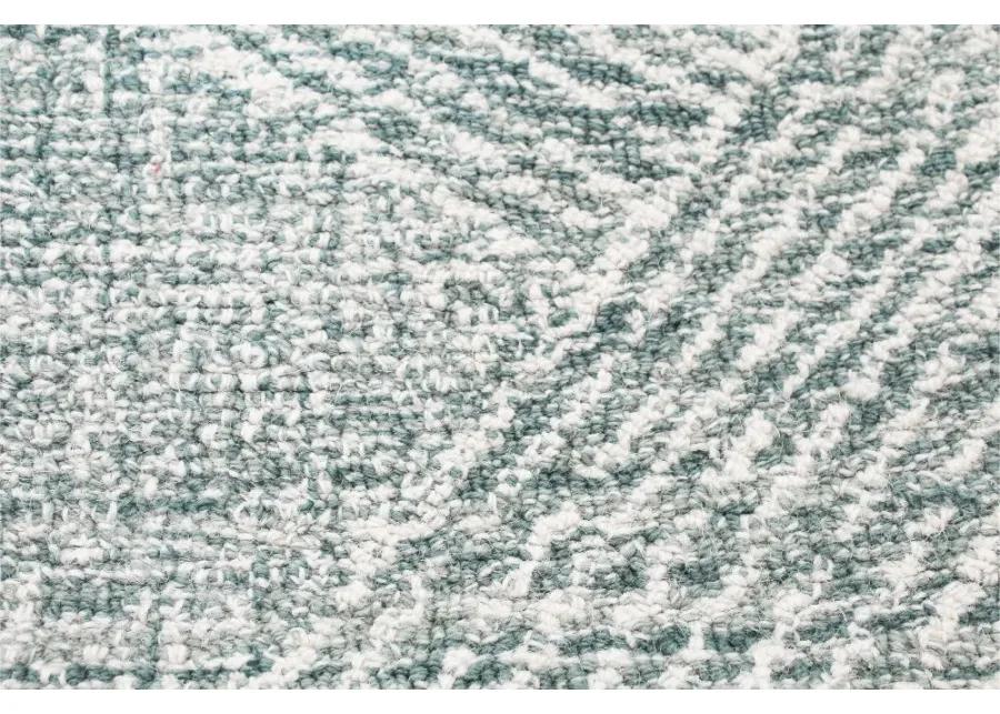 Valencia Nathanial 5 x 8 Abstract Teal Area Rug