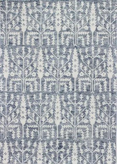 Valencia Novalee 8 x 10 Blue Wool Hand Tufted Area Rug