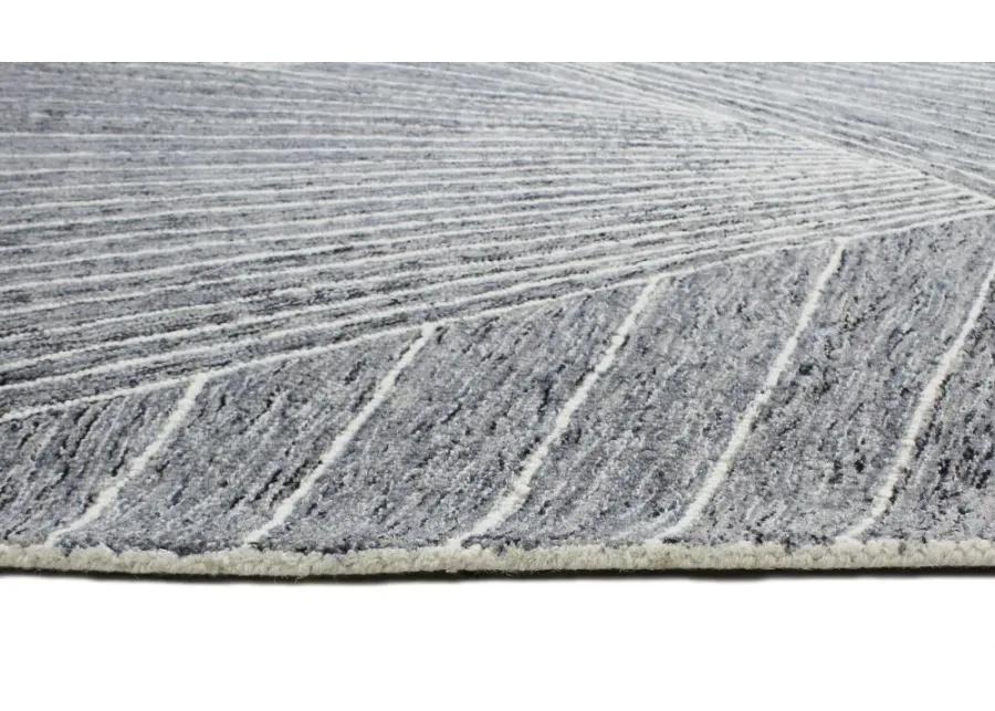 Valencia Neela Gray Wool Hand Tufted Runner Rug