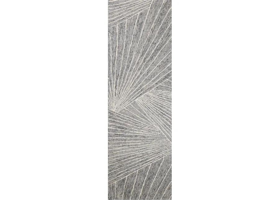 Valencia Neela Gray Wool Hand Tufted Runner Rug