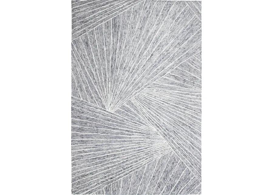 Valencia Neela 4 x 6 Gray Wool Hand Tufted Area Rug