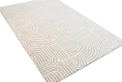 Chelsea Trenton 5 x 8 Beige Wool Hand Tufted Area Rug