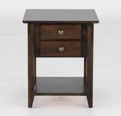 Archbold Dark Brown End Table