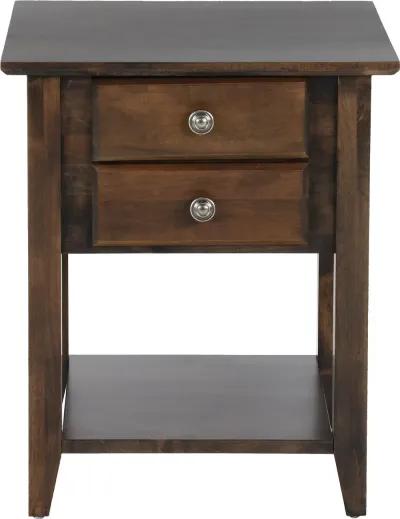 Archbold Dark Brown End Table