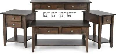 Archbold Dark Brown End Table