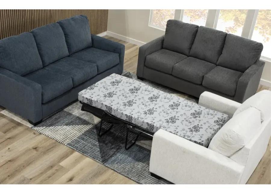 Rannis Pewter Gray Full Sleeper Sofa