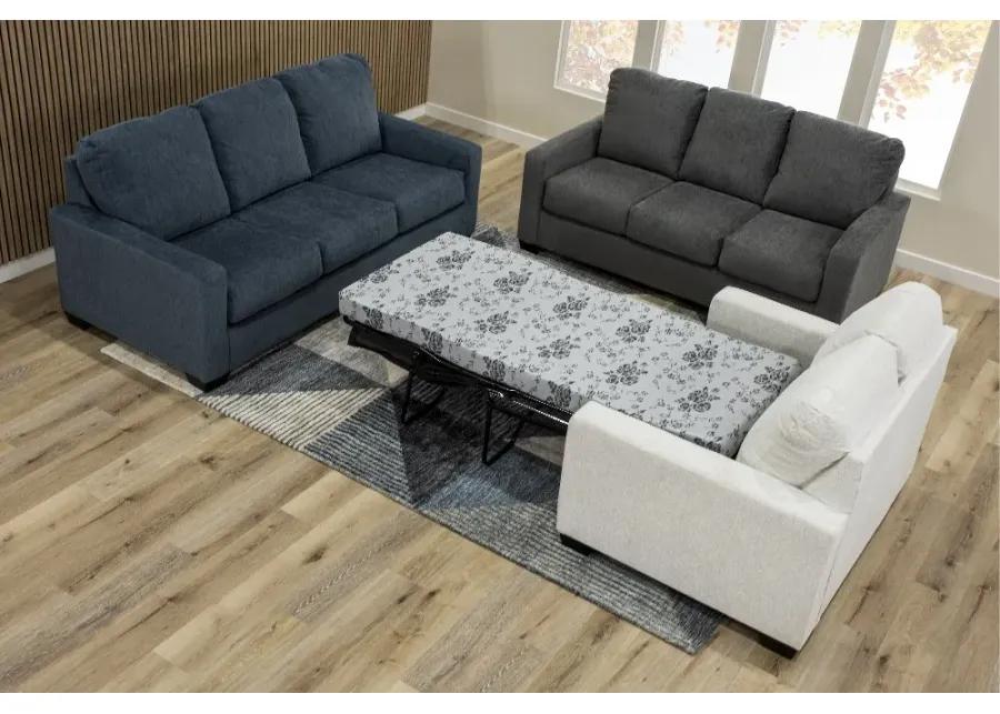 Rannis Pewter Gray Full Sleeper Sofa