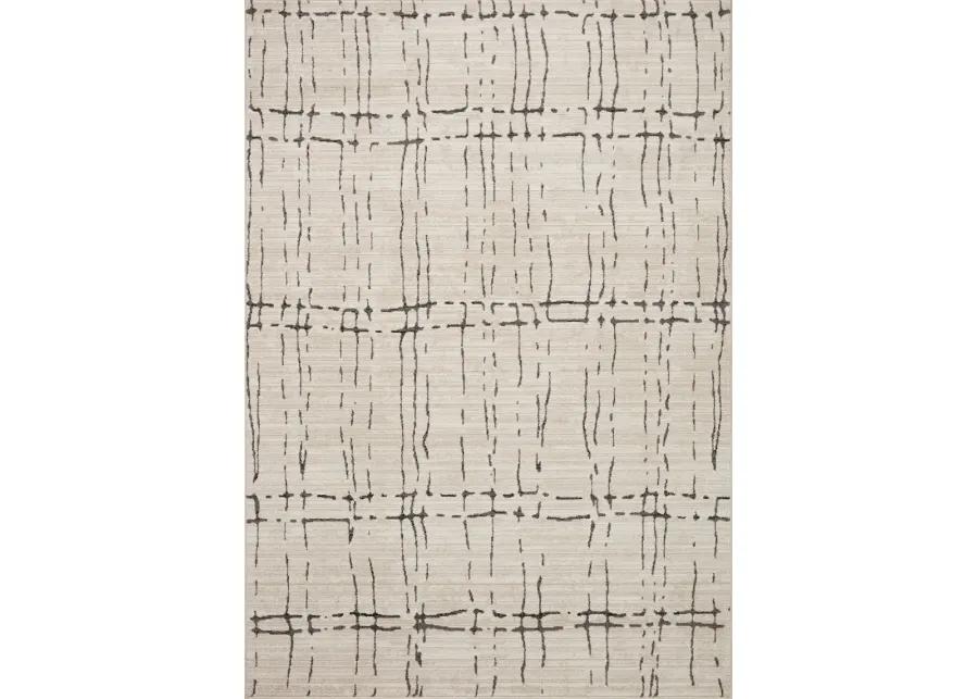 Darby 5 x 8 Sand Dark Gray Area Rug