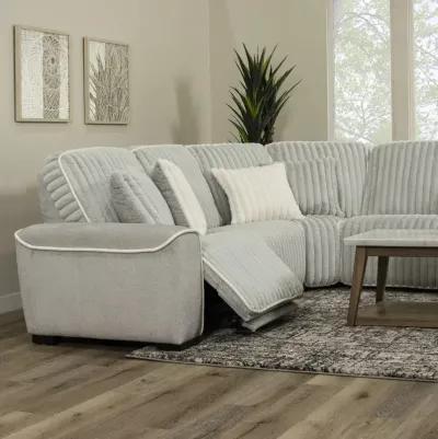 Presley Fog Gray 6-Piece Power Reclining Sectional