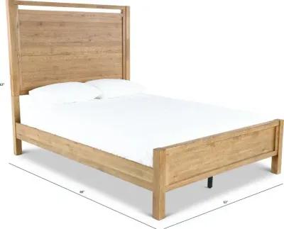 Boho Sandstone Tan Queen Panel Bed