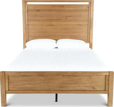 Boho Sandstone Tan Queen Panel Bed