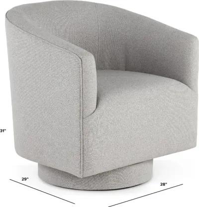 Brylee Gray Swivel Accent Chair