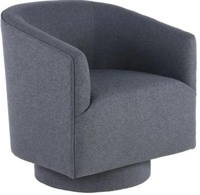 Brylee Blue Swivel Accent Chair