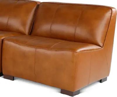 Denver Tobacco Brown 5 Piece Modular Sectional