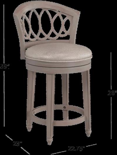 Adelyn Gray Wash Counter Height Swivel Stool