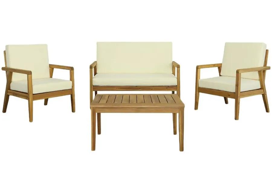 Cape Cod Natural 4 pc Outdoor Seating Set