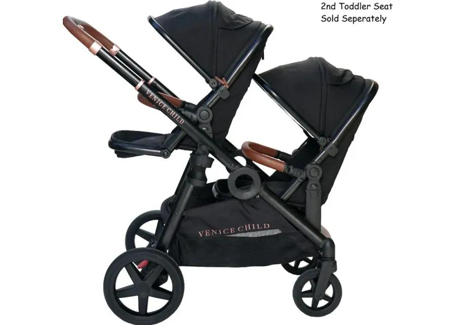 Venice Child Maverick Single to Double Stroller with Toddler Seat