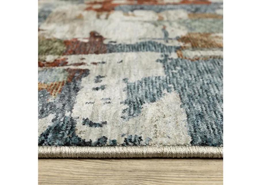 Hayden 8 x 11 Contemporary Beige Multicolor Area Rug