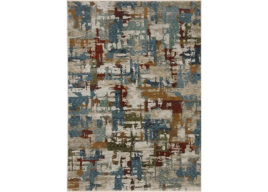 Hayden 8 x 11 Contemporary Beige Multicolor Area Rug