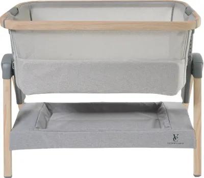 Venice Child California Dreaming Gray Wood Bedside Bassinet