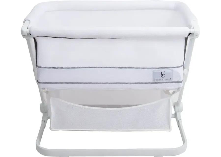 Venice Child Sunset Dreaming White Bedside Bassinet