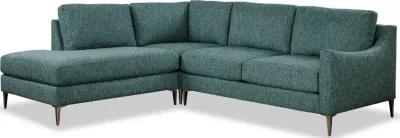 Design Lab Mostny Teal 3 Piece Sectional