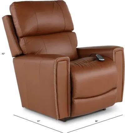 Apollo Caramel Power Rocker Recliner with Massage & Heat