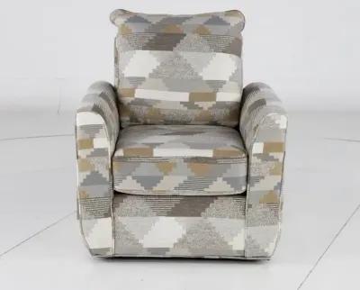 Dodge Gray Pattern Swivel Chair