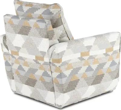 Dodge Gray Pattern Swivel Chair